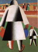 Kasimir Malevich Harvest season painting